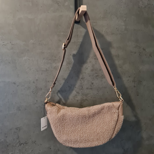 Umhängetasche Teddy flauschig camel