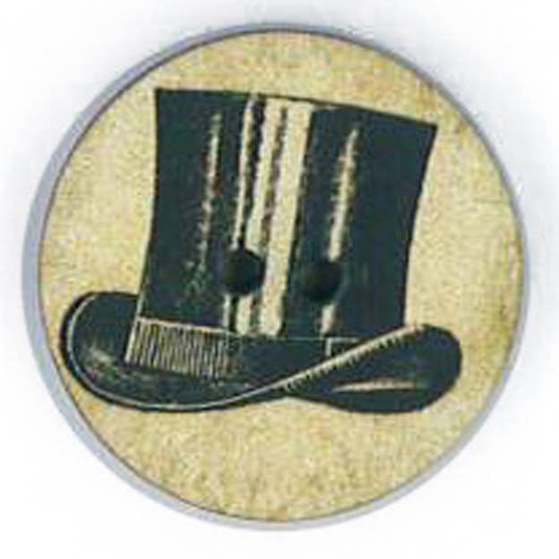 Knopf Vintage Hut, 34 mm