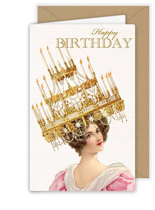 Grußkarte klein - Happy Birthday Dame #1