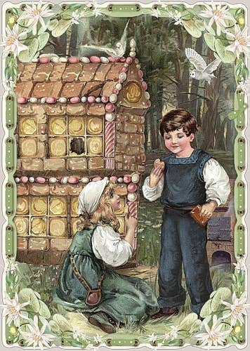 Postkarte #25 - Hänsel und Gretel