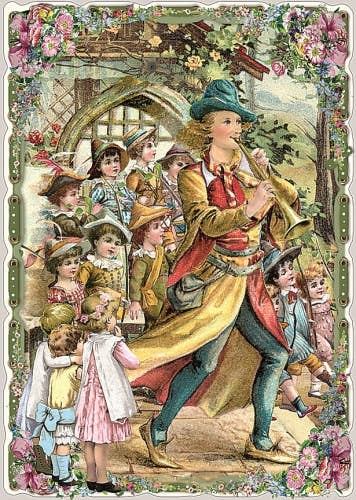 Postkarte #27 - Der Rattenfänger vom Hameln