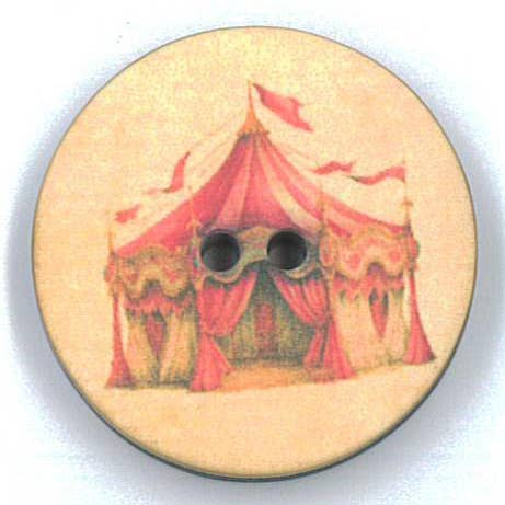 Knopf Vintage Zirkus, 15 mm