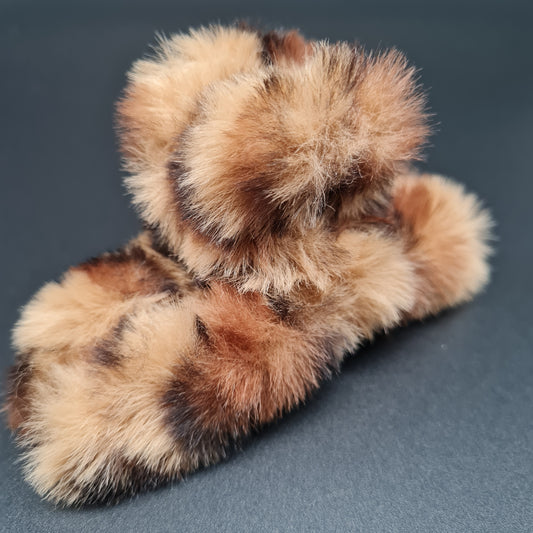 Haarklammer "Soft Leopard"