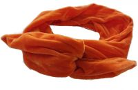 Haarband Samt gelb & orange