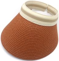 Sonnenvisier orange & braun