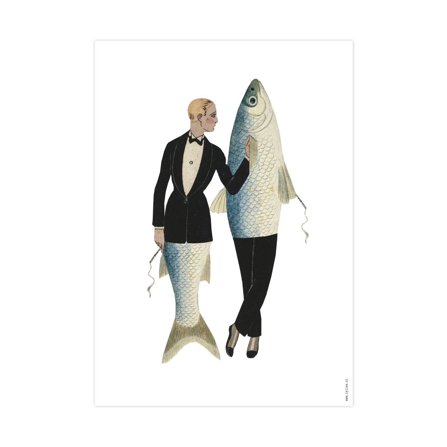 Druckcollage (A4) - Herr Herring