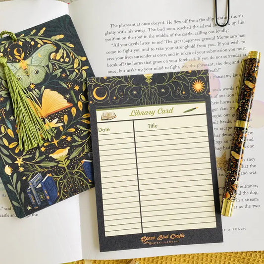 Bibliothekskarte/Lesezeichen "Schmetterling"