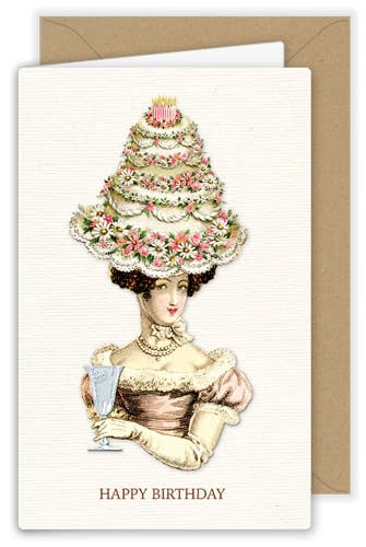 Grußkarte klein - Happy Birthday Dame #2