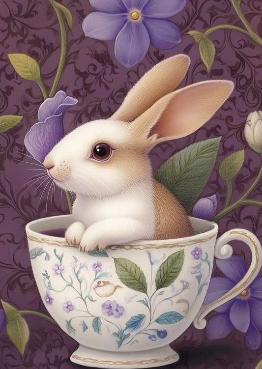 Postkarte #70 - Animal Tea Time: Hase