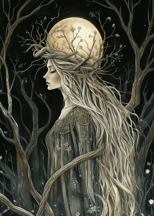 Postkarte #48 - Verflochtene Dryaden: Isa