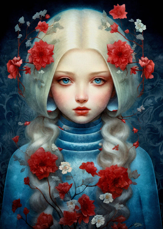 Postkarte #40 - Madonna's Flower: Red