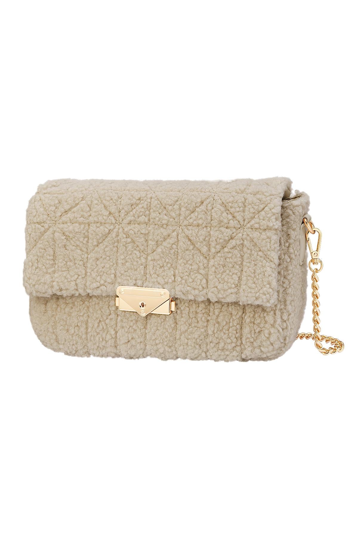Handtasche mit Teddystoff