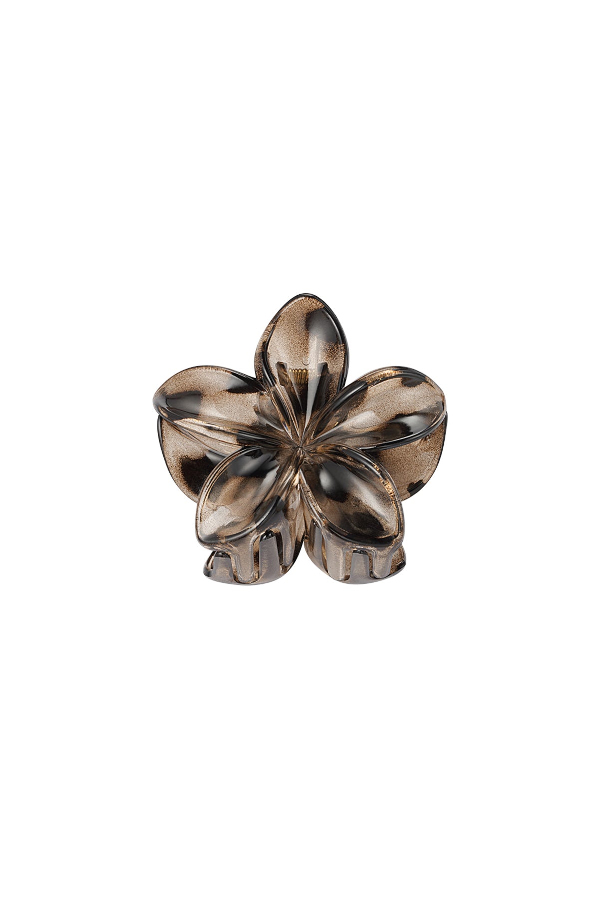 Haarspange Flower braun