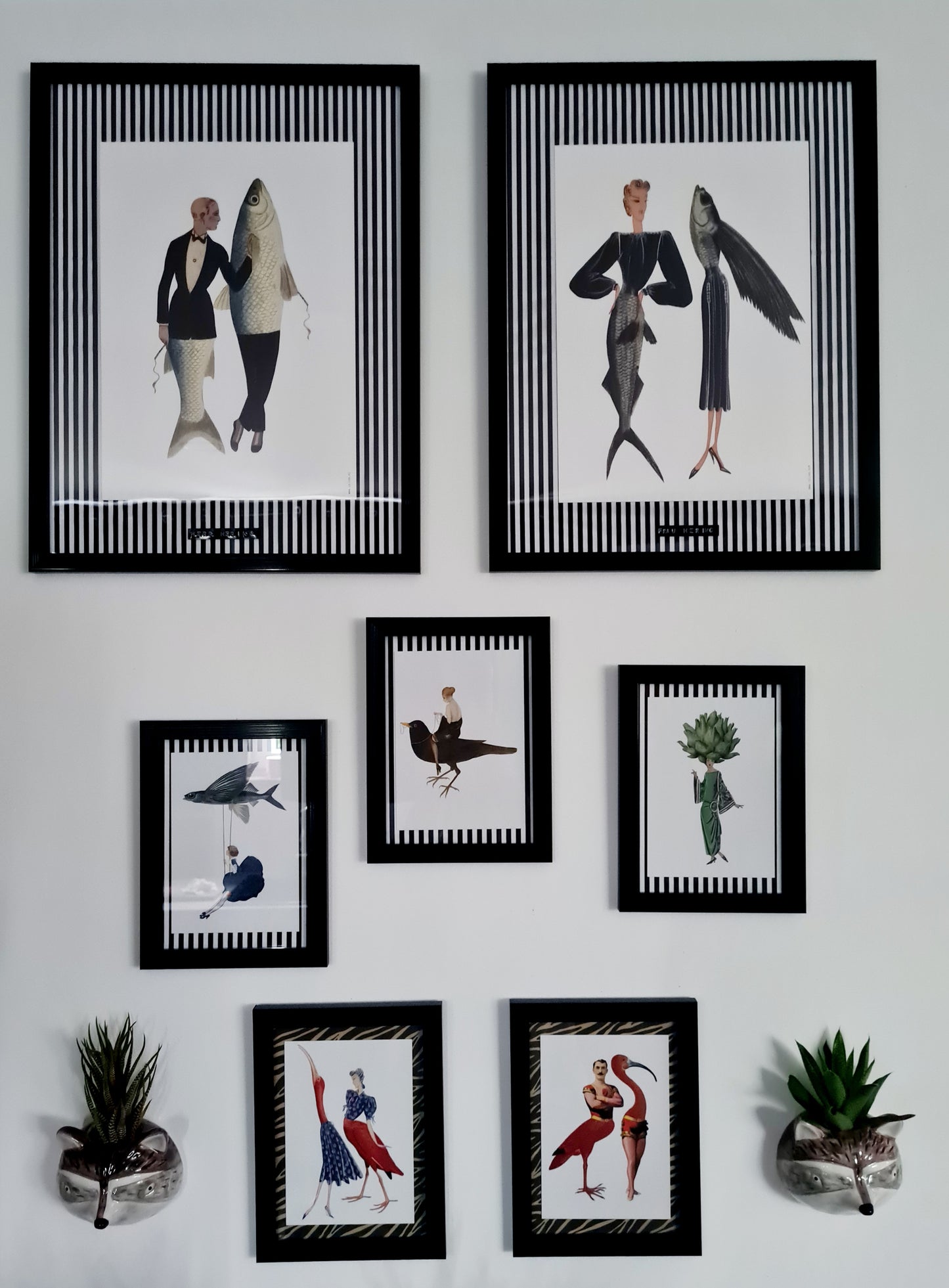 Postkarte #1 - Dame und Ibis