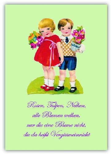 Postkarte #20 - Vergissmeinnicht