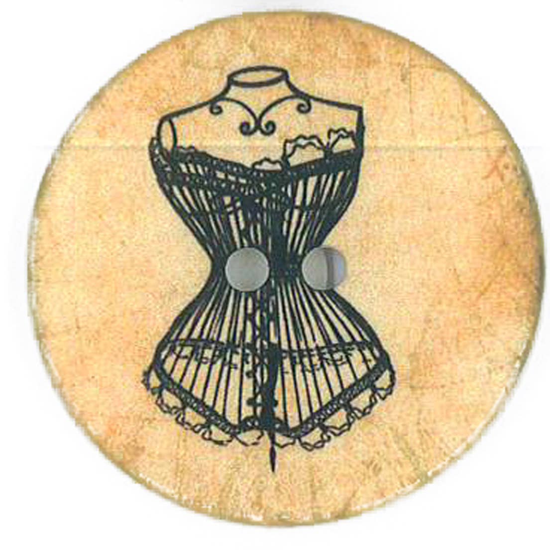 Knopf Vintage Schaufensterpuppe, 44 mm