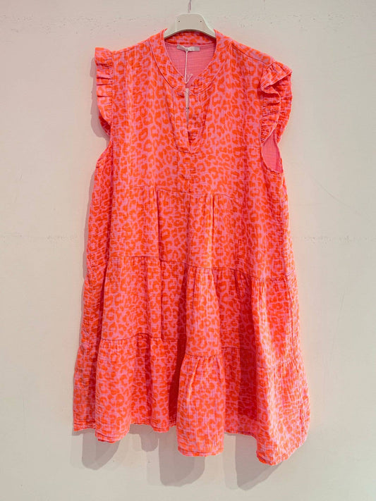Kleid WILD LEO aus Baumwollgaze