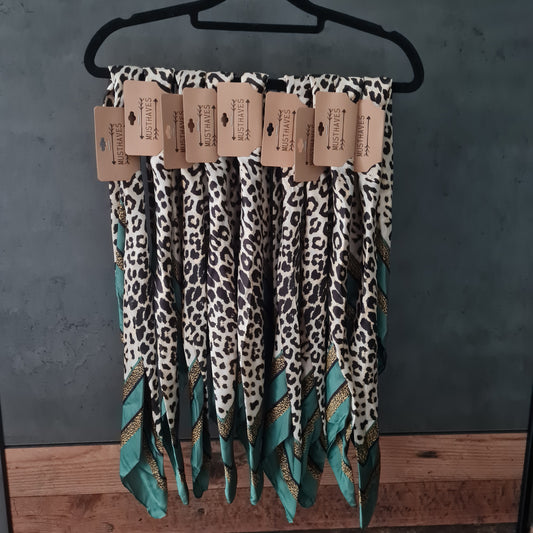 Halstuch Leopard Green