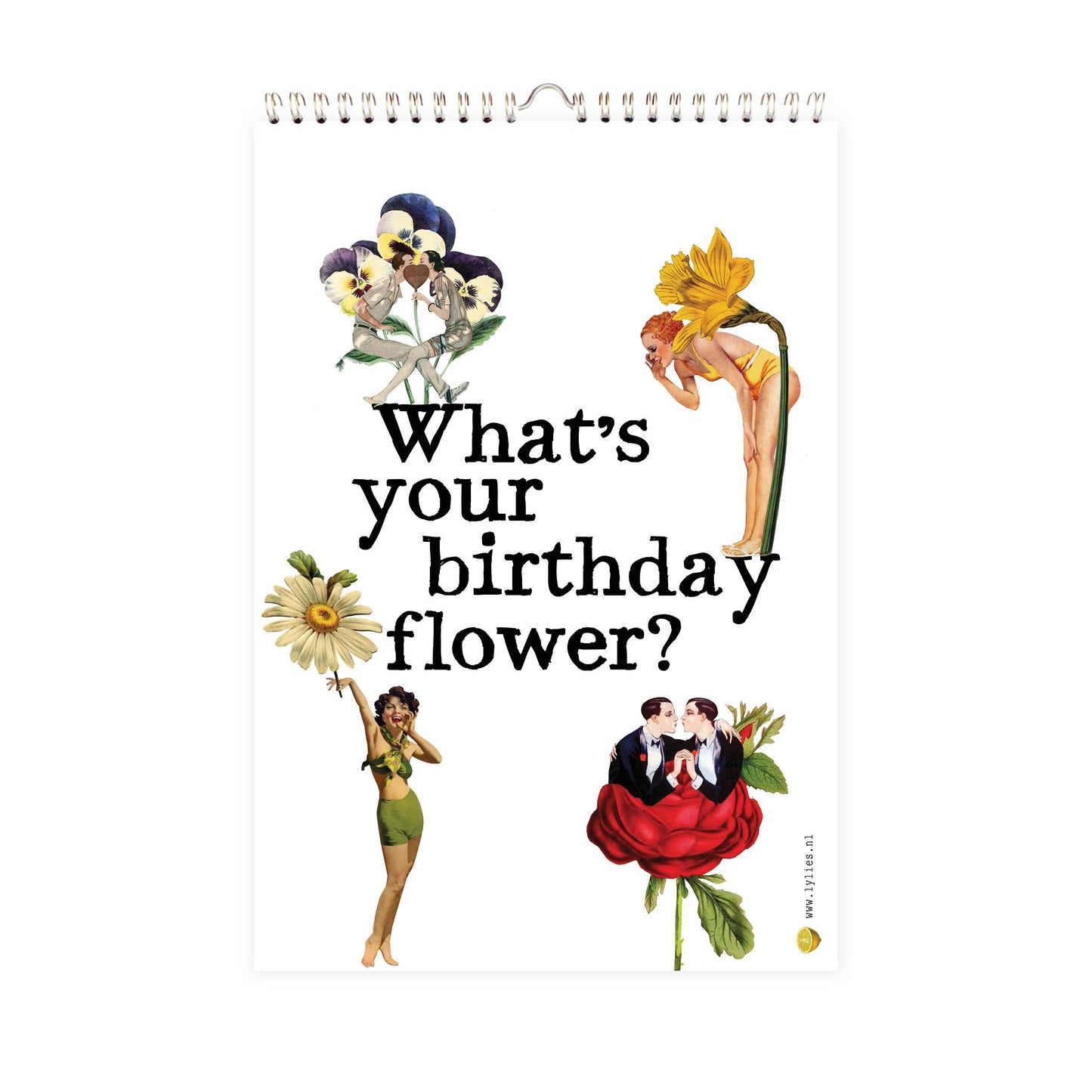 Vintage Geburtstagskalender A4