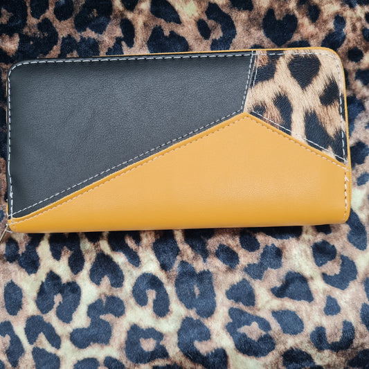 Geldbörse Leopard yellow