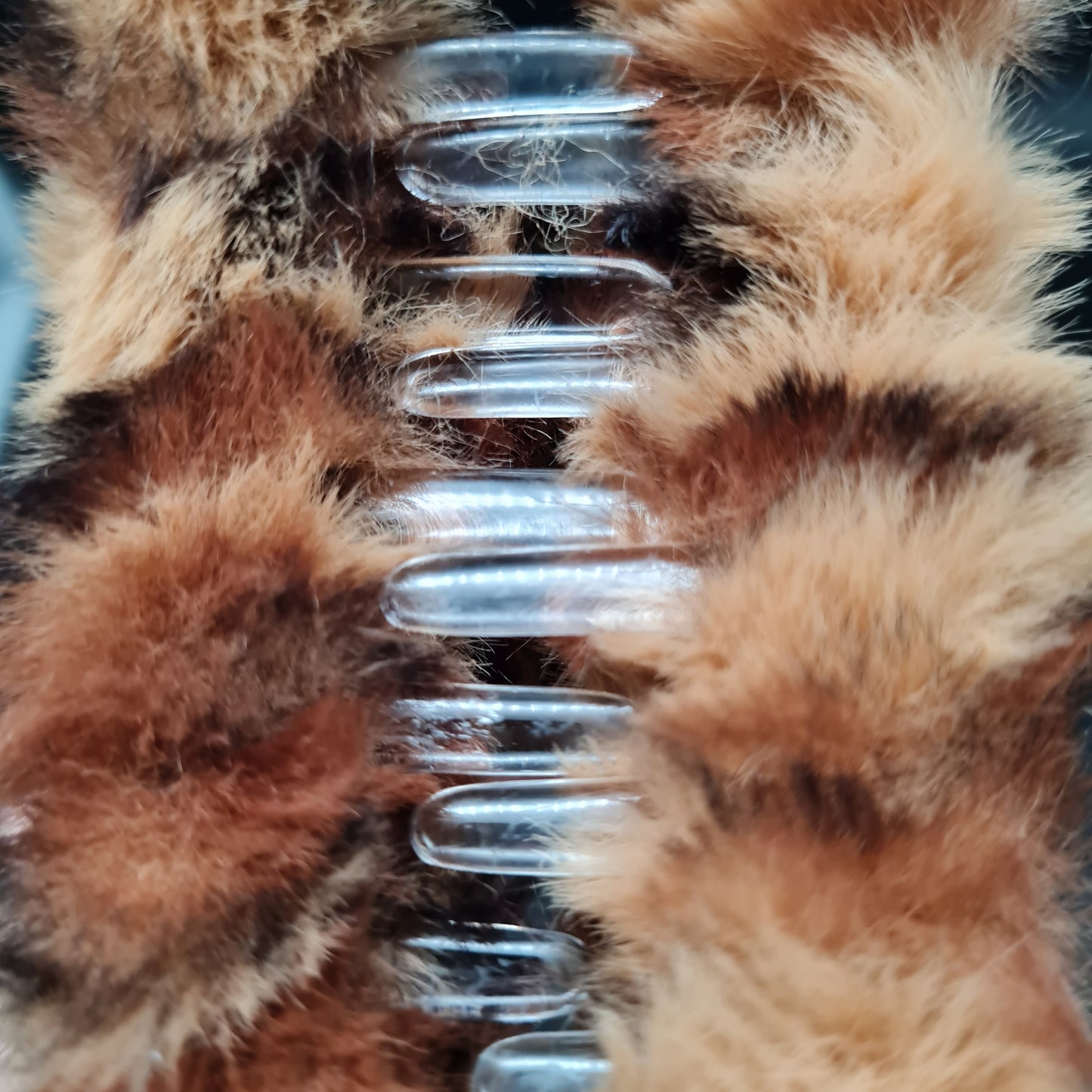 Haarklammer "Soft Leopard"