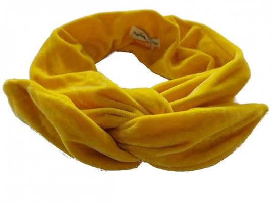 Haarband Samt gelb & orange
