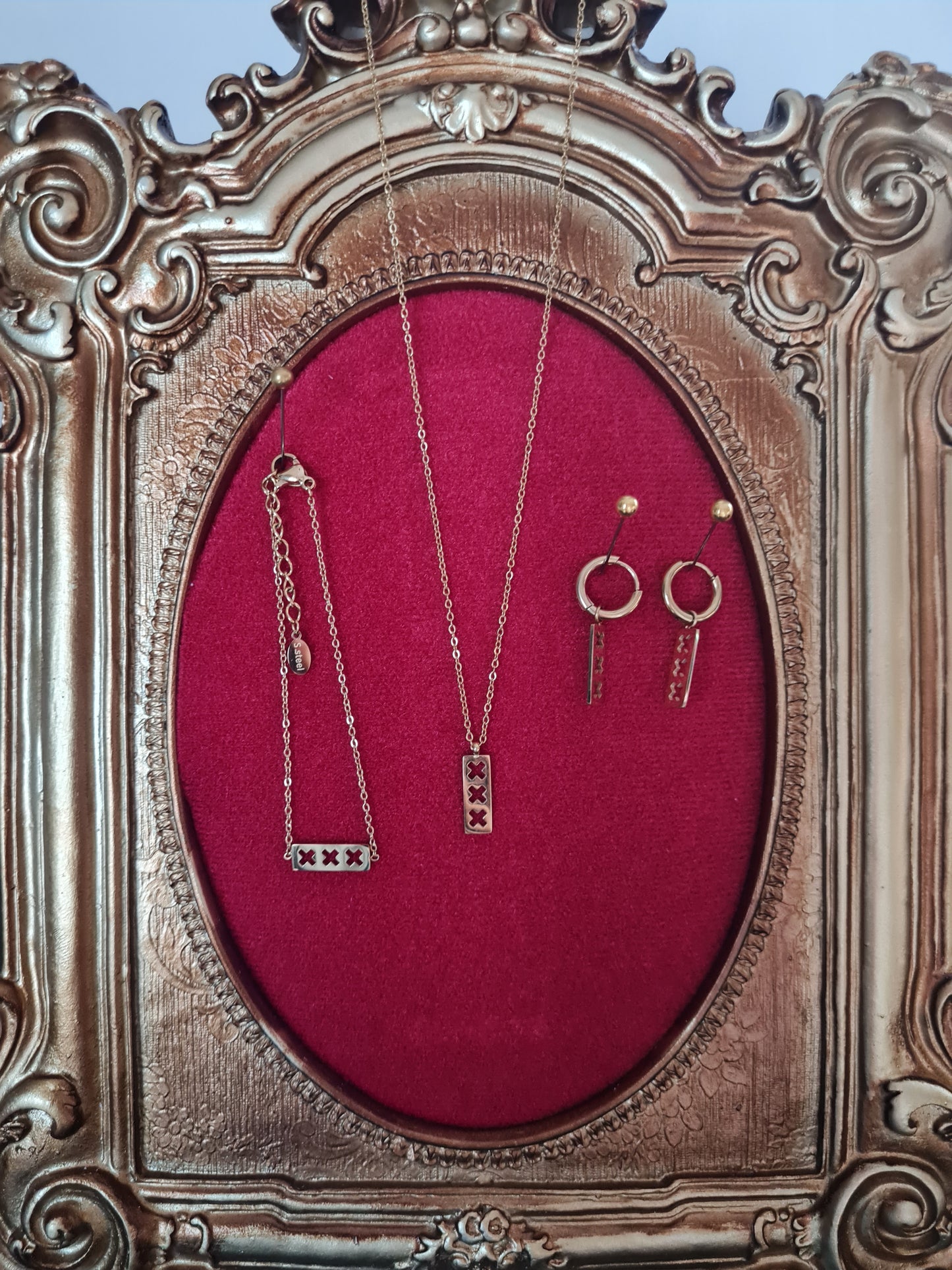 Schmuckset Trio X 3-teilig gold