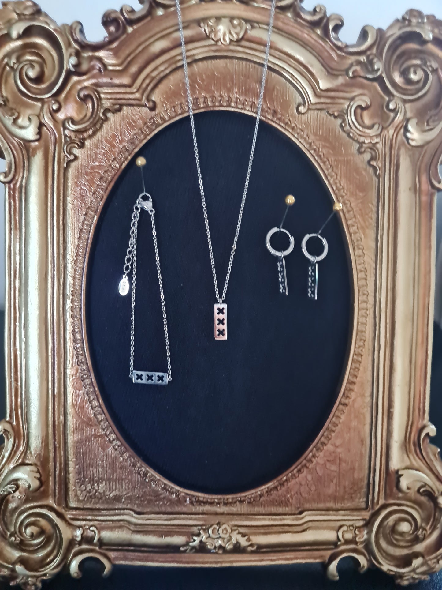 Schmuckset Trio X 3-teilig silber