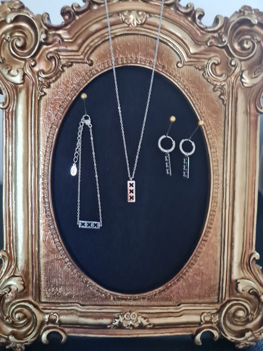 Schmuckset Trio X 3-teilig silber