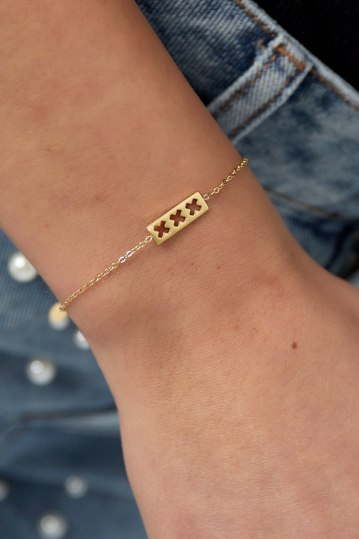 Schmuckset Trio X 3-teilig gold