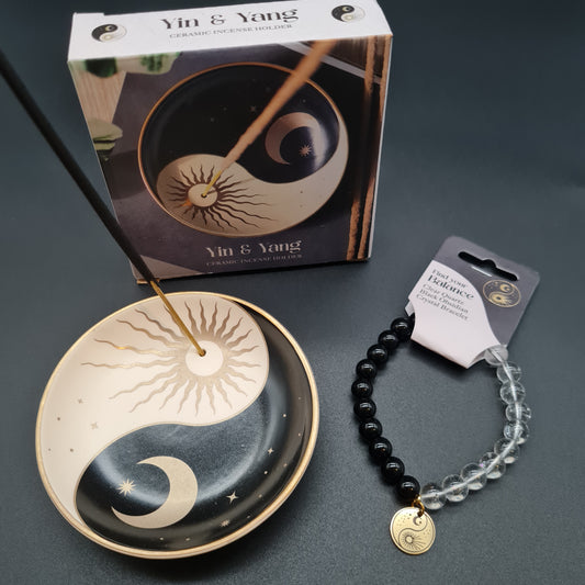 Räucherstäbchenhalter Yin Yang