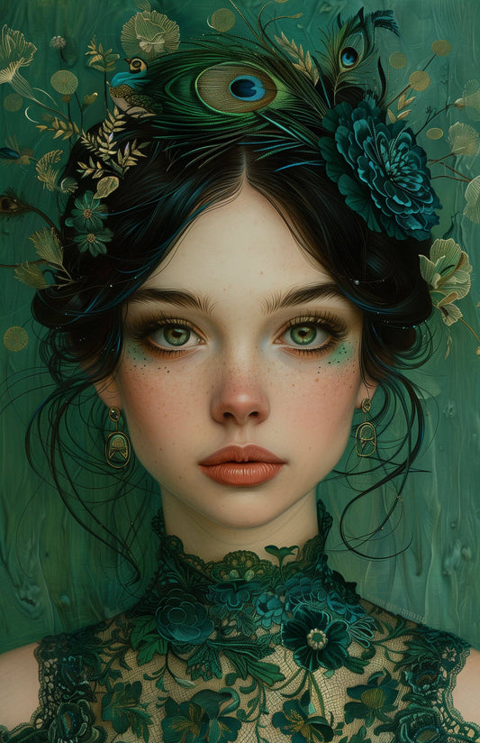 Postkarte #34 - Hatter Ladies: Elisa