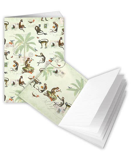 Kleines Notizheft A6 - Affen im Dschungel