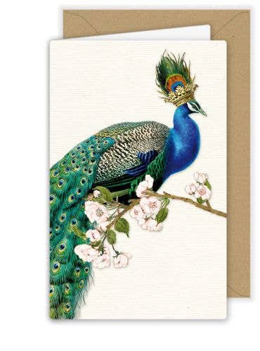 Grußkarte klein - Pfauendame