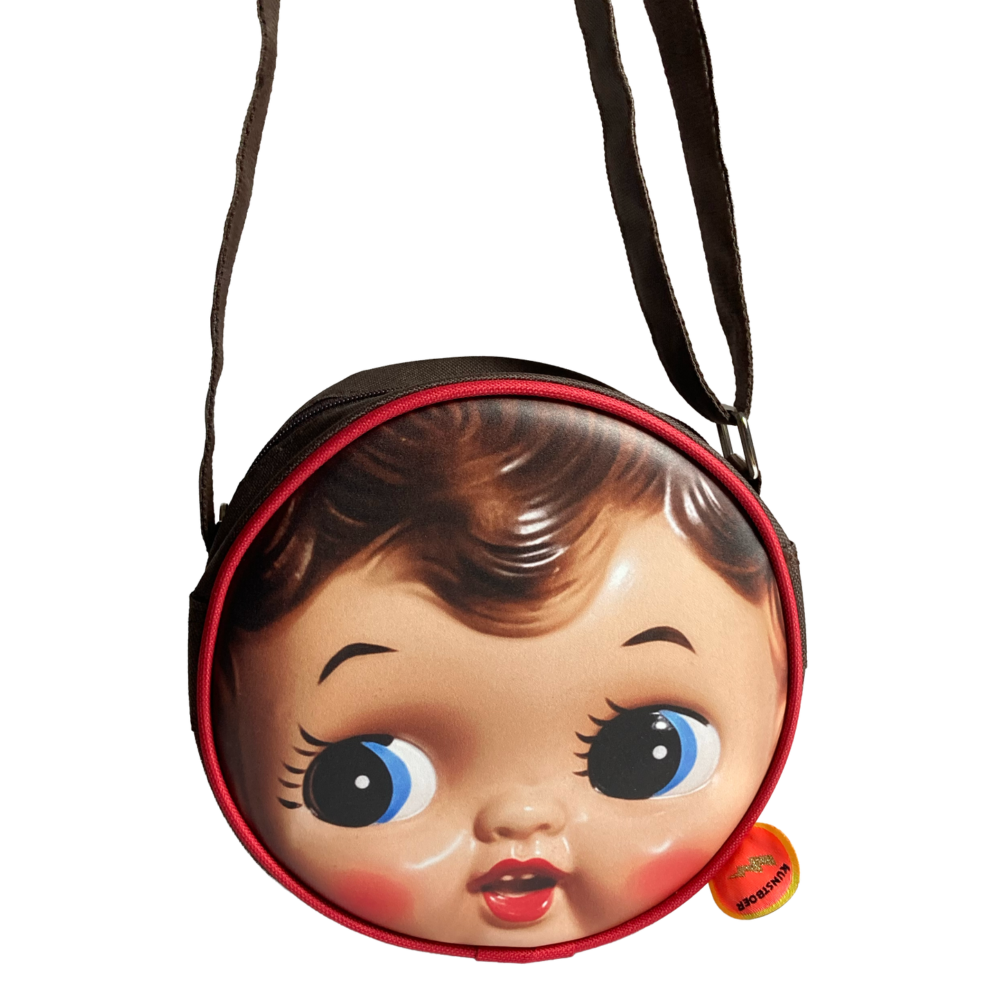 Schultertasche Puppengesicht